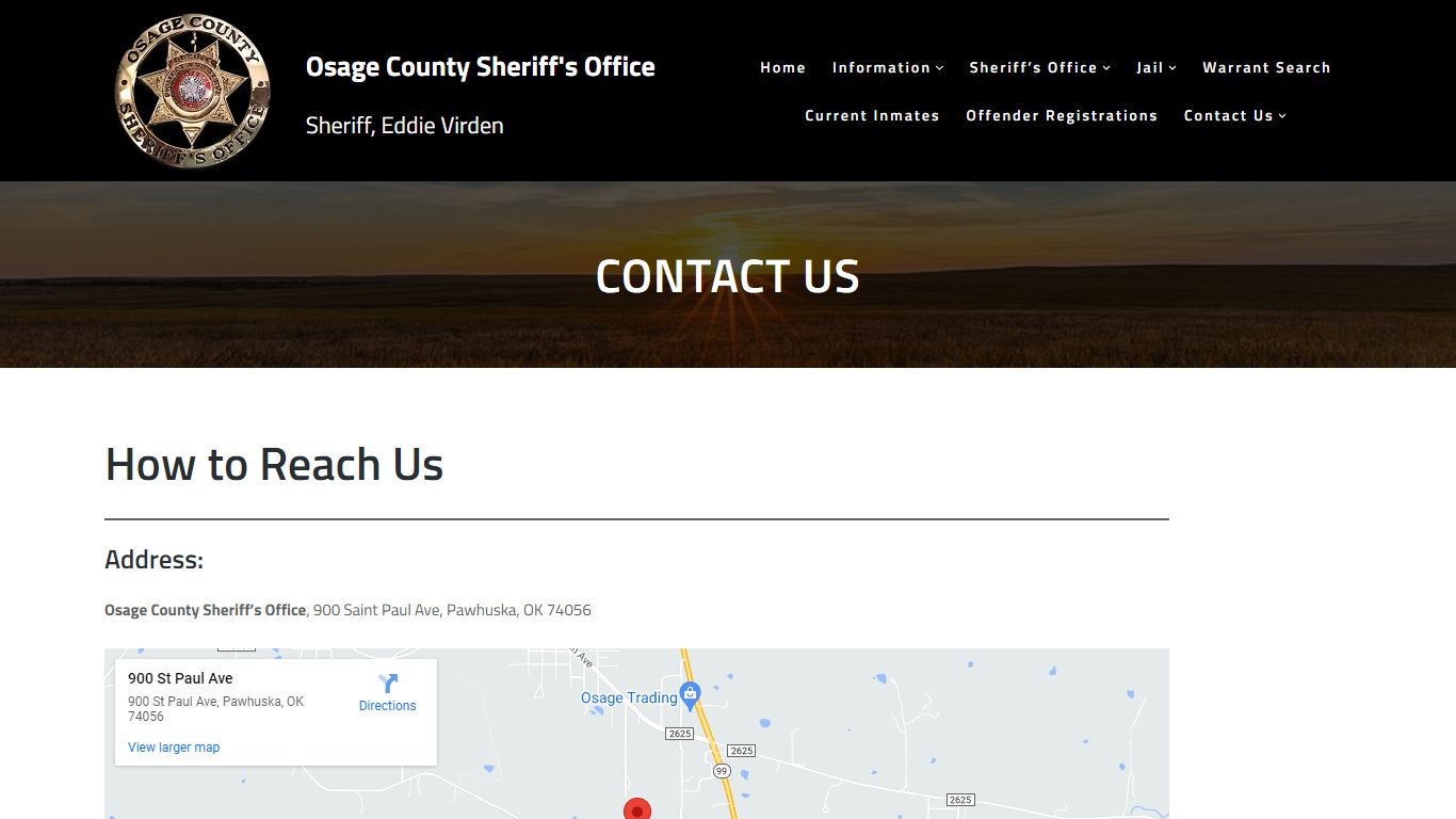 Contact Us – Osage County Sheriff's Office